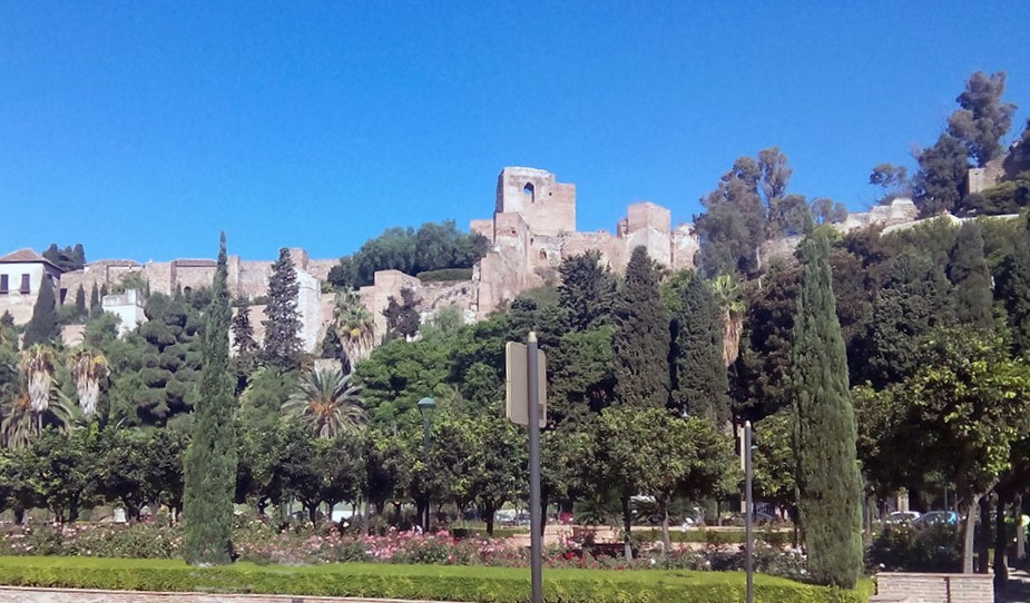 Alcazaba de Málaga vista desde el Parque