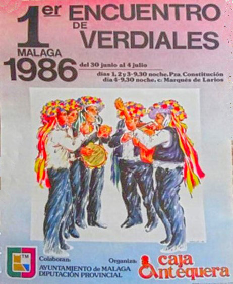 Cartel anunciador del encuentro de Verdiales de 1986